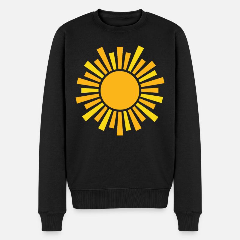 Sonnenschein - Männer Premium Bio Pullover - Schwarz