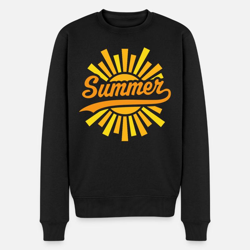 Soleil d’été - Pull Premium bio Homme - noir