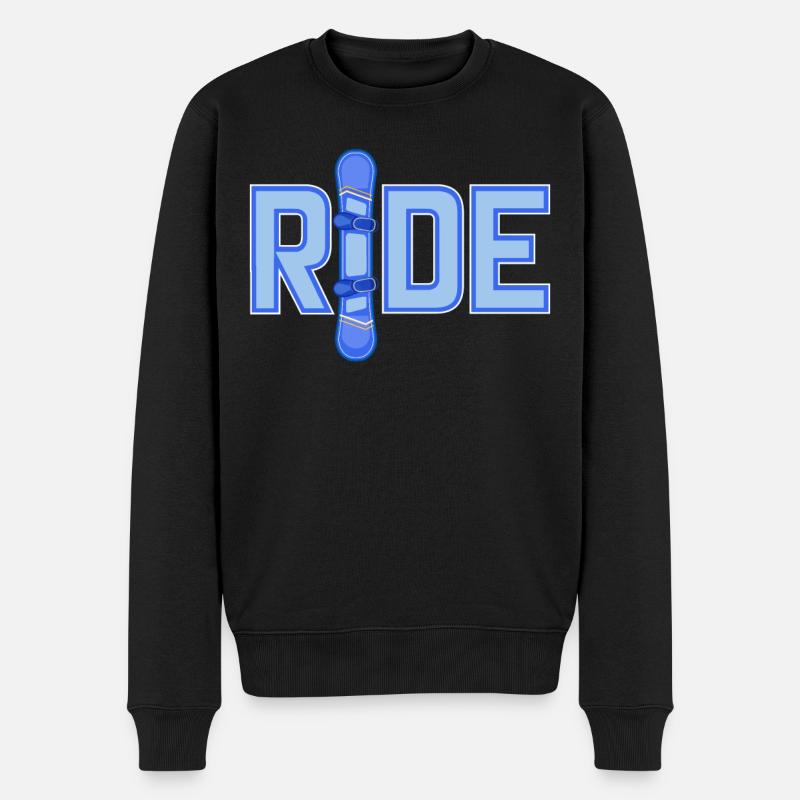 Randonnée en snowboard - Pull Premium bio Homme - noir