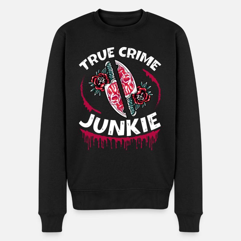 Accro au crime - Pull Premium bio Homme - noir