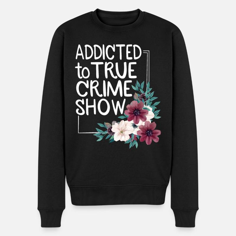 True Crime obsédé - Pull Premium bio Homme - noir