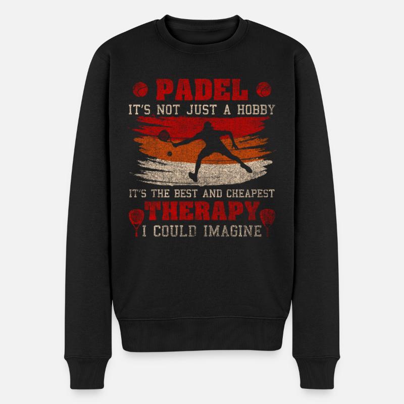 padel It's in my DNA padel - Männer Premium Bio Pullover - Schwarz