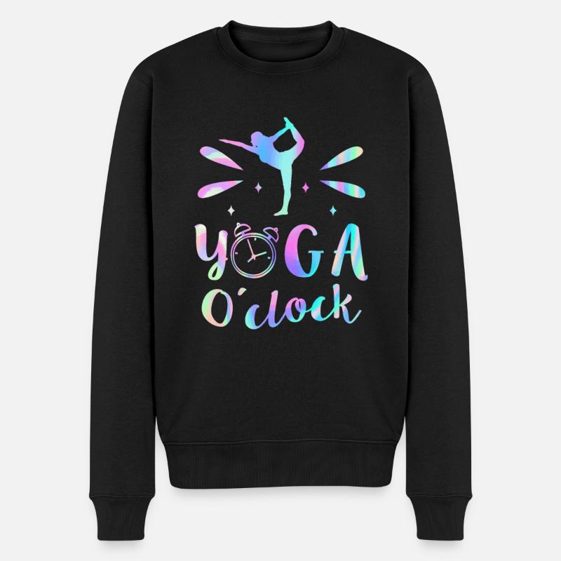 YO:GA O’Clock Yoga - Pull Premium bio Homme - noir