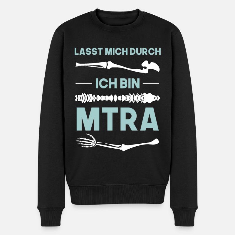 Lasst mich durch ich bin MTRA Radiologie - Männer Premium Bio Pullover - Schwarz