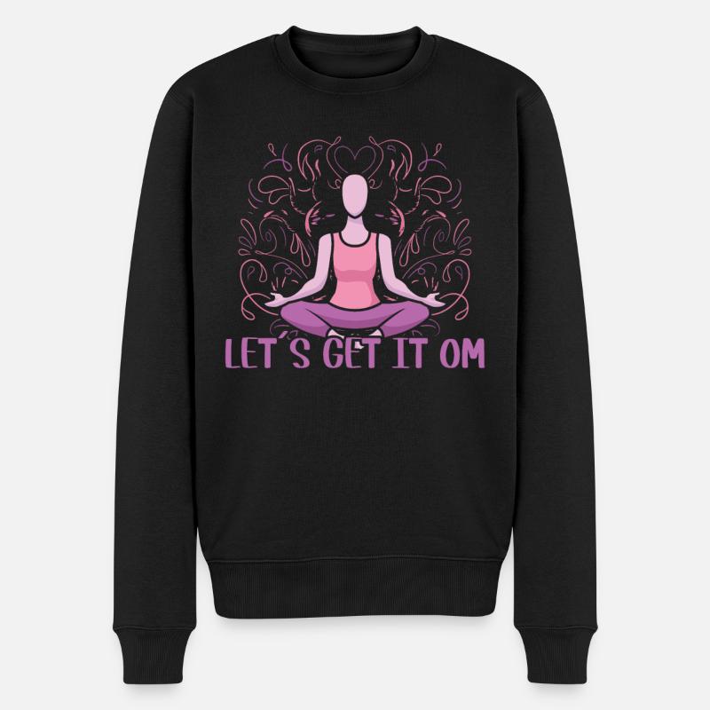 Obtenons-le Om Yoga - Pull Premium bio Homme - noir