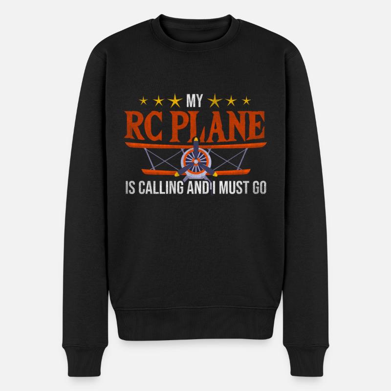 Mon avion RC appelle et je dois aller Modèle - Pull Premium bio Homme - noir