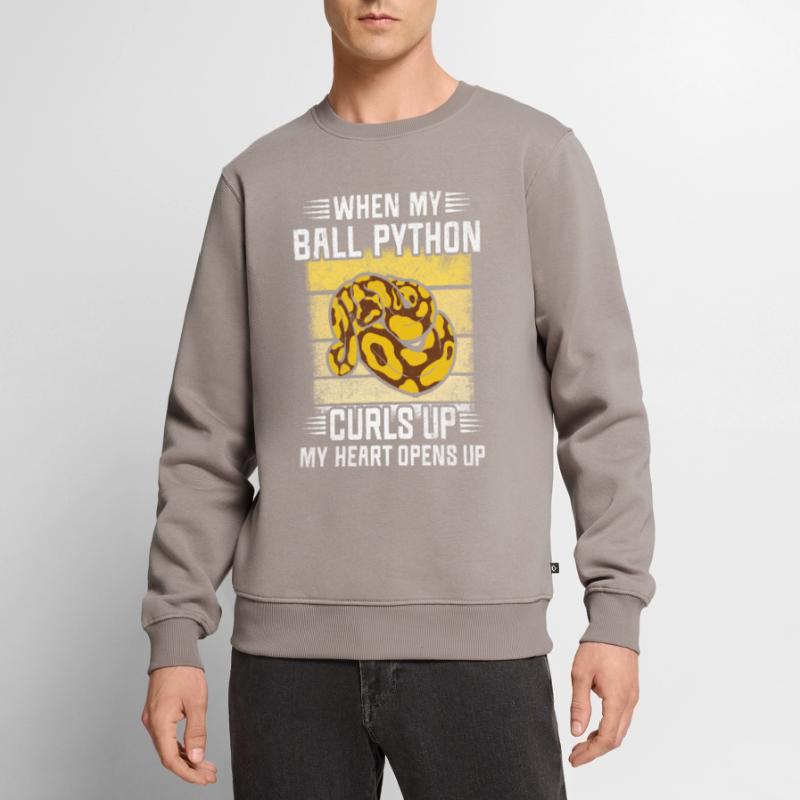 I Love My Banana Ball Python King Python Men's Premium Organic Jumper