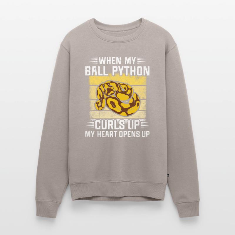 I Love My Banana Ball Python King Python Men's Premium Organic Jumper