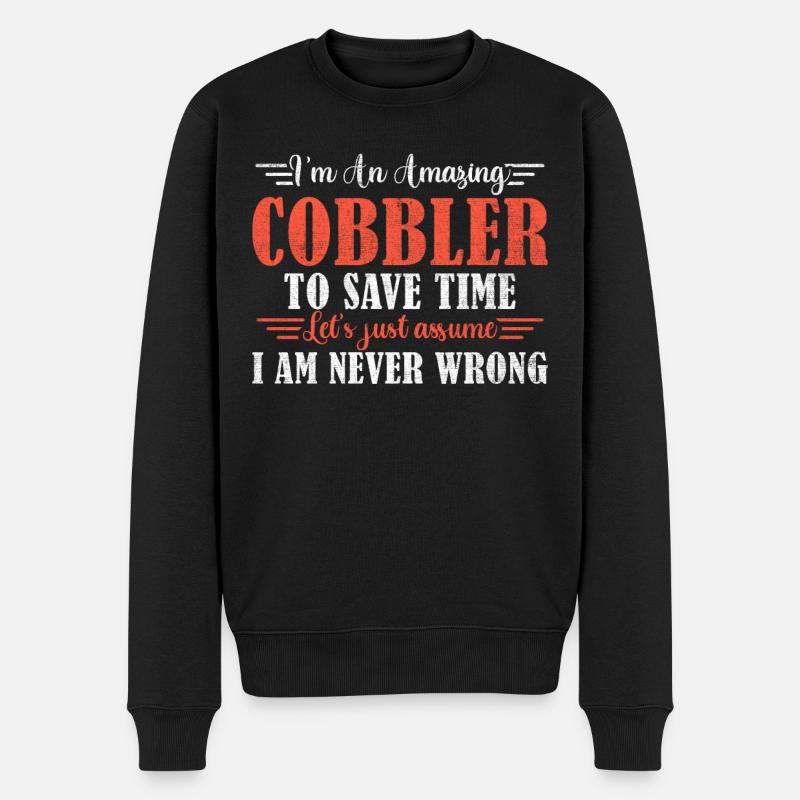 Awesome Cobbler - Männer Premium Bio Pullover - Schwarz