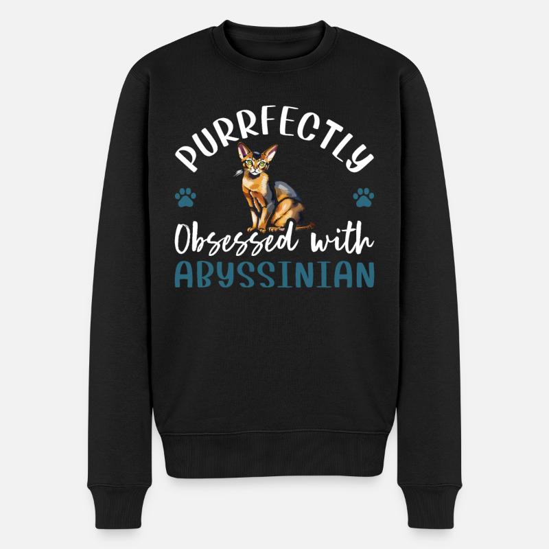 Obsédé par l’abyssin - Pull Premium bio Homme - noir