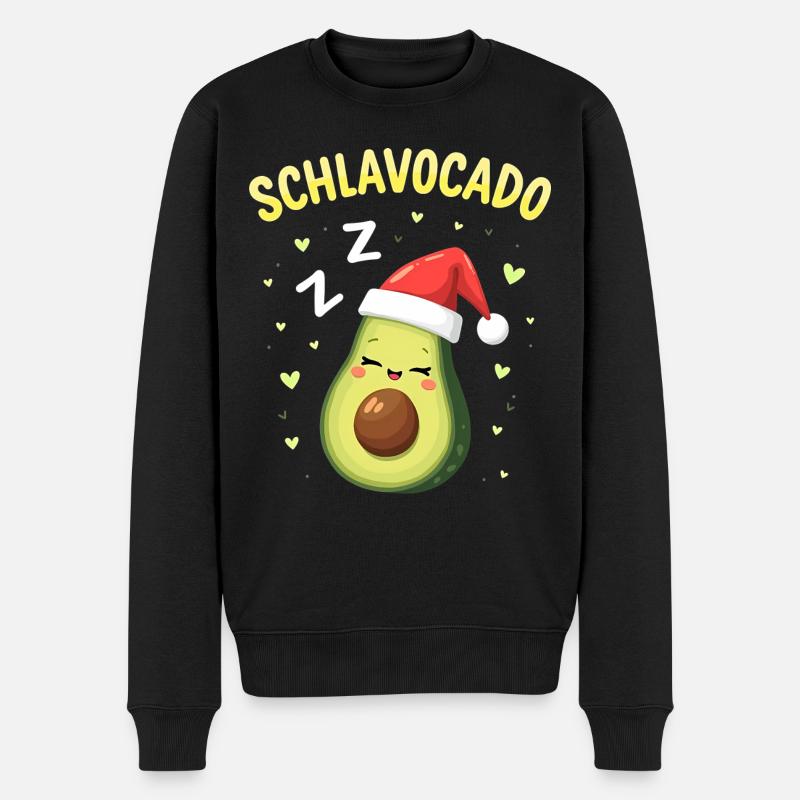 Schlavocado Pyjama Officiel Sommeil - Pull Premium bio Homme - noir