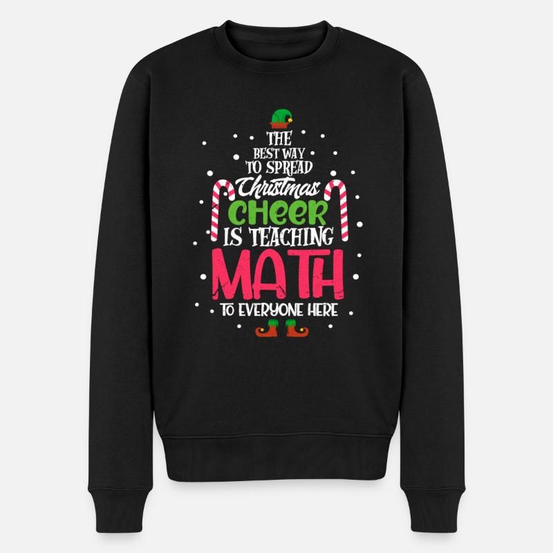 Professeur de mathématiques Noël - Pull Premium bio Homme - noir