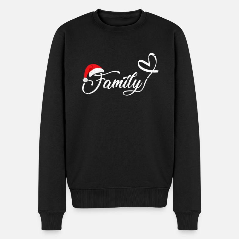 Noël en famille - Pull Premium bio Homme - noir