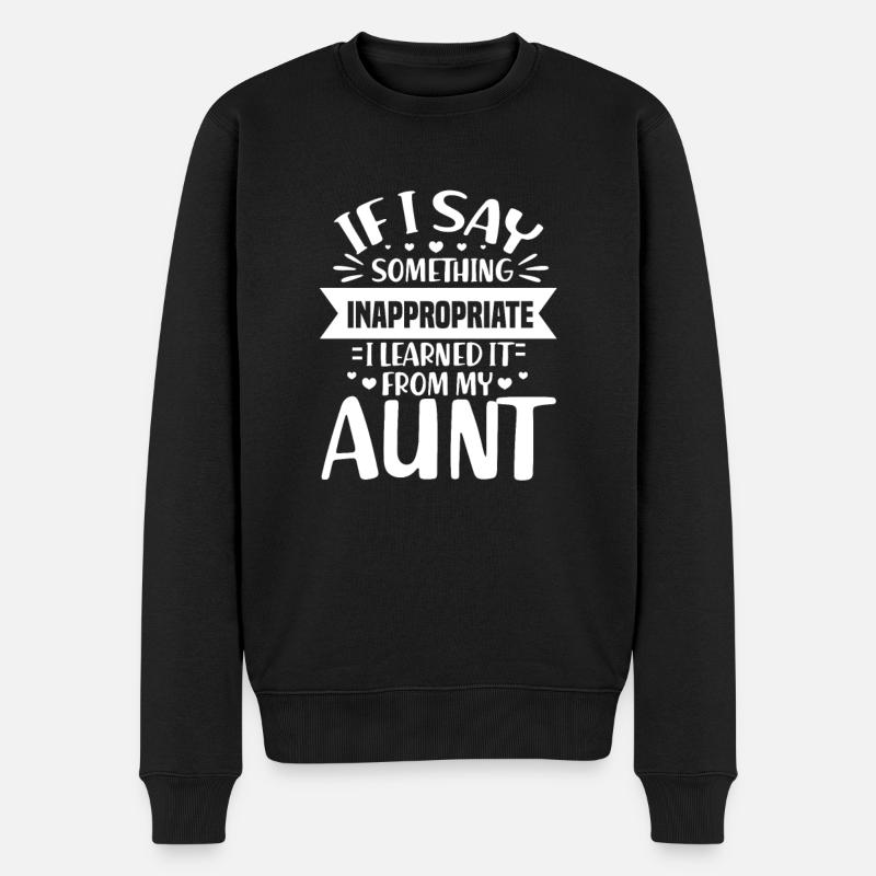 Tante neveu nièce - Pull Premium bio Homme - noir