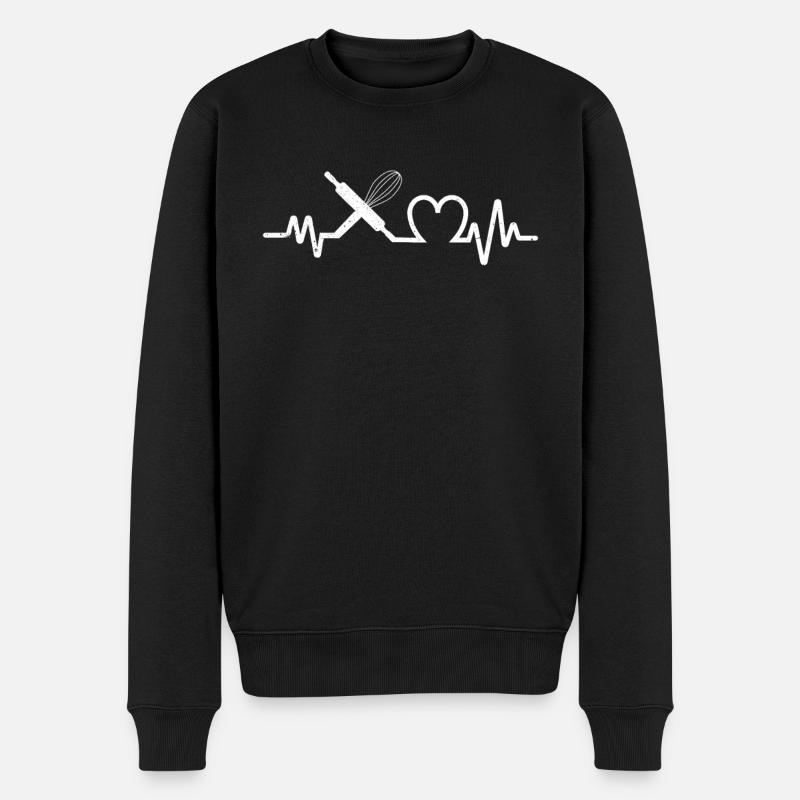 Cuisson du cœur - Pull Premium bio Homme - noir