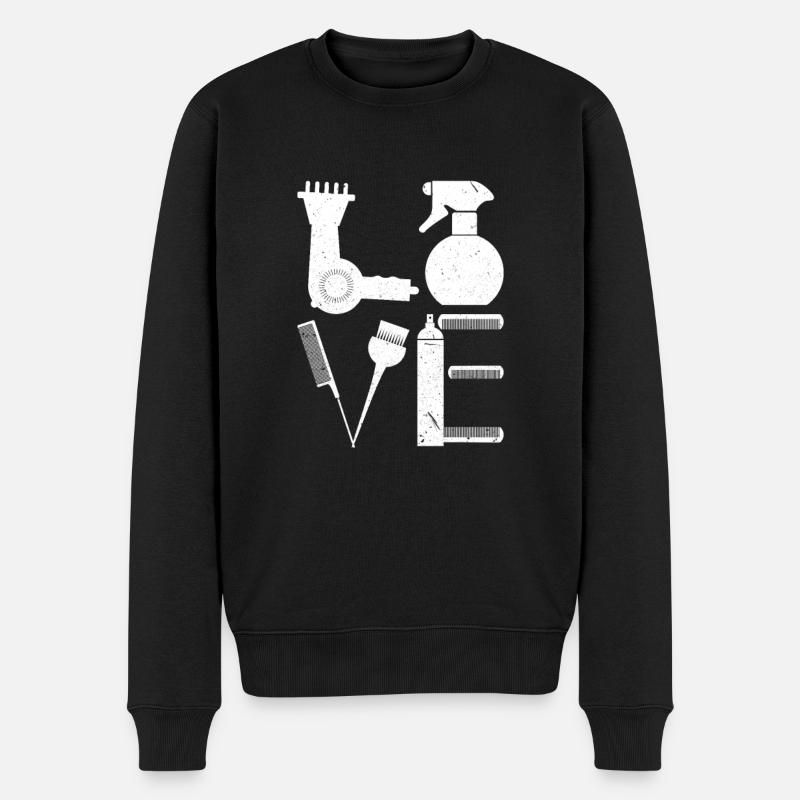 Salon de coiffure coiffeur salon de coiffure cadeau coiffeur - Pull Premium bio Homme - noir