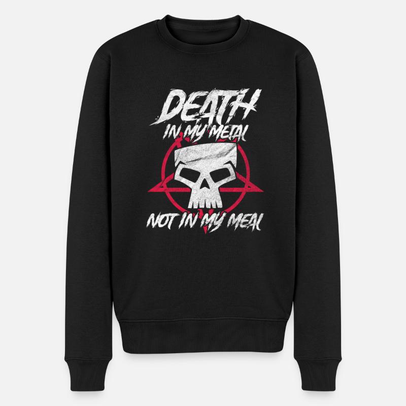 Death metal vegan - Pull Premium bio Homme - noir