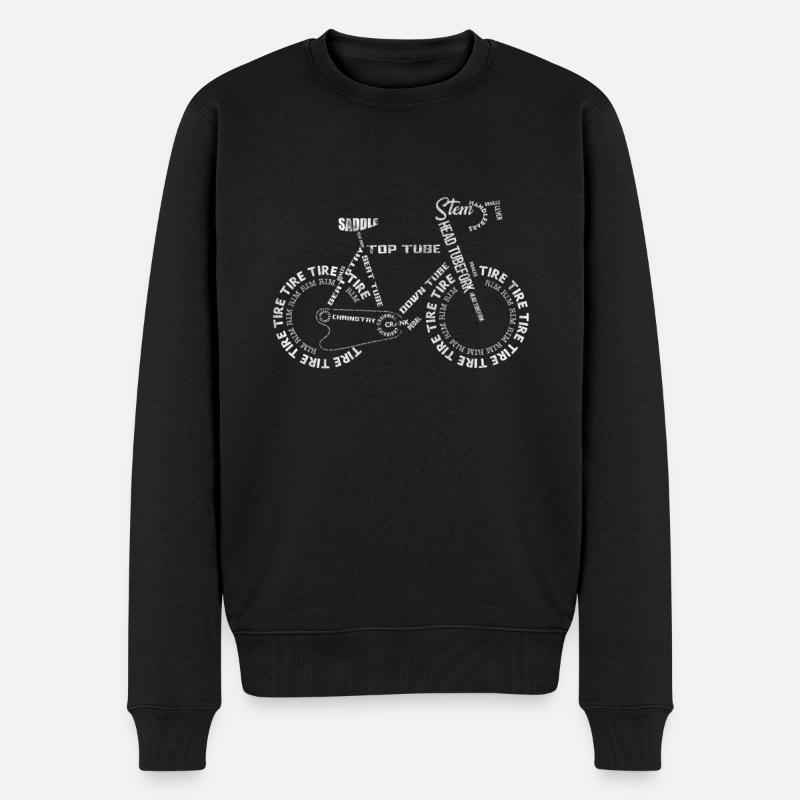 Vélo vélo vélo de course vélo vélo cadeau - Pull Premium bio Homme - noir