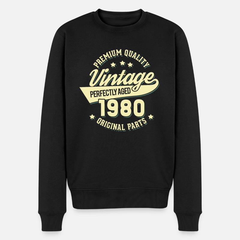 Millésime 1980 - Pull Premium bio Homme - noir