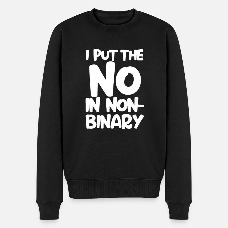 queer - Pull Premium bio Homme - noir