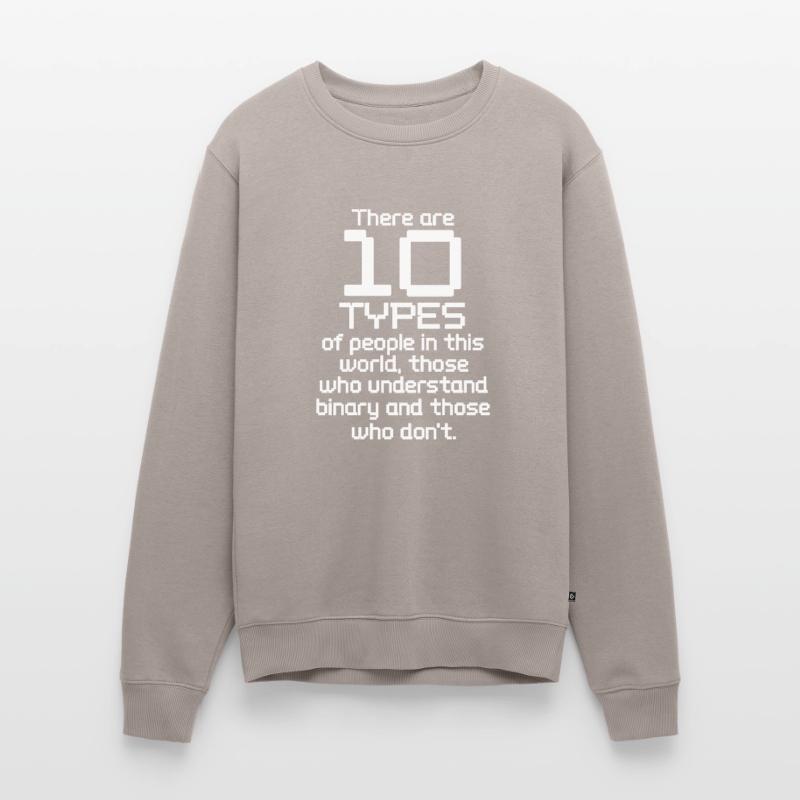 Cadeau de nerd informatique programmeur de code binaire Pull Premium bio Homme