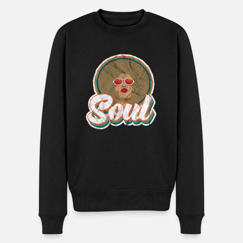 Soul - Männer Premium Bio Pullover - Schwarz