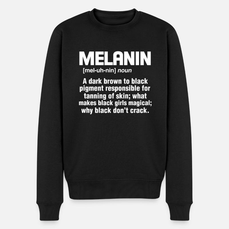 Mélanine - Pull Premium bio Homme - noir