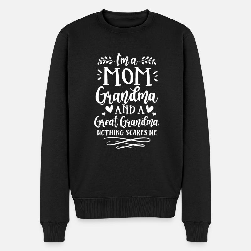 Mère mamie arrière-grand-mère - Pull Premium bio Homme - noir