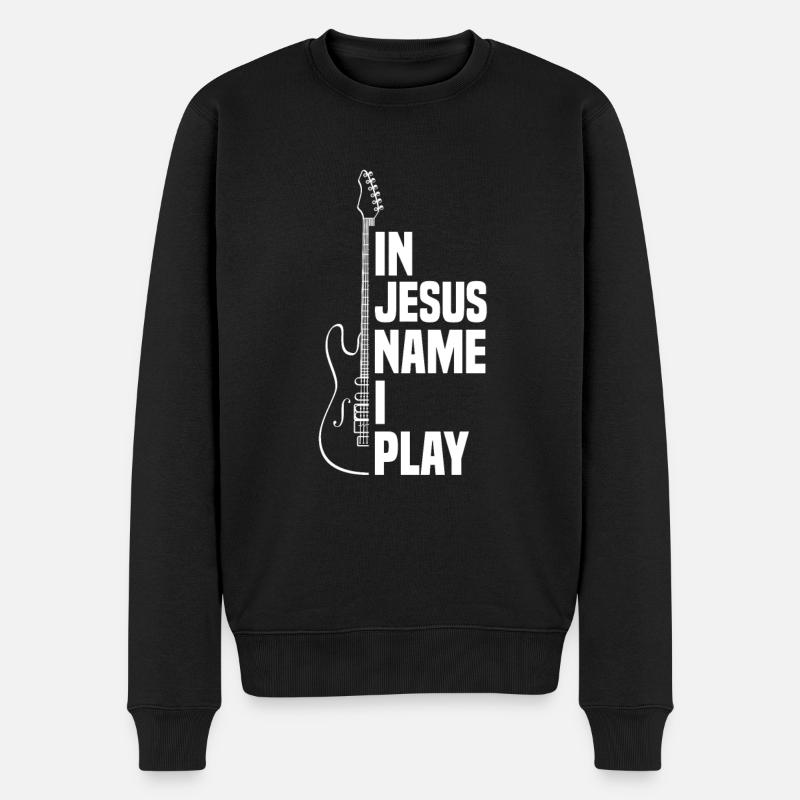 Guitare jésus - Pull Premium bio Homme - noir