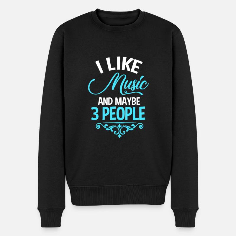 la musique - Pull Premium bio Homme - noir