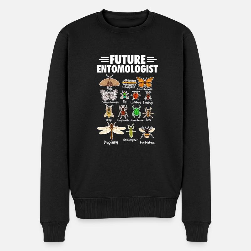 Entomologie - Männer Premium Bio Pullover - Schwarz