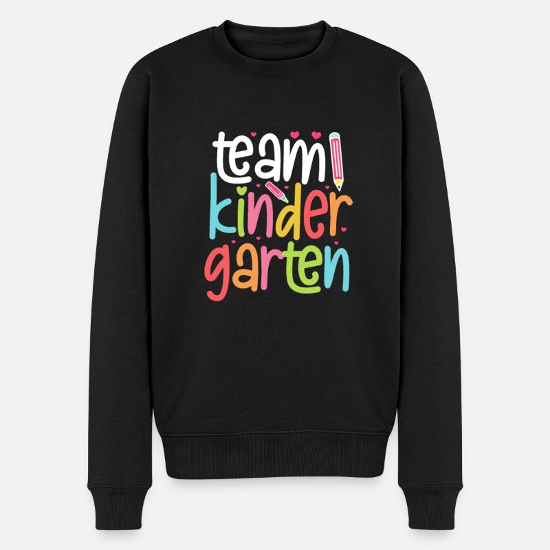 Kindergarten - Männer Premium Bio Pullover - Schwarz