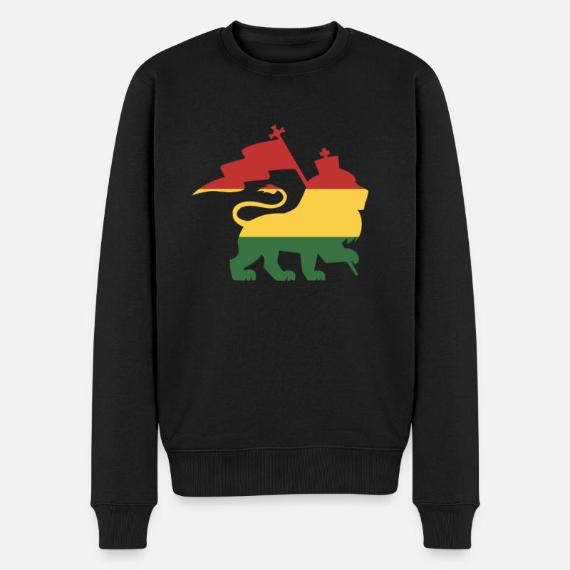 Rasta - Männer Premium Bio Pullover - Schwarz