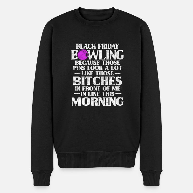 Bowling Black Friday - Pull Premium bio Homme - noir