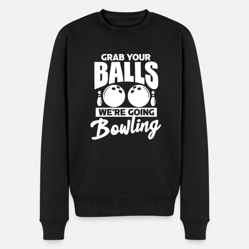 bowling - Pull Premium bio Homme - noir
