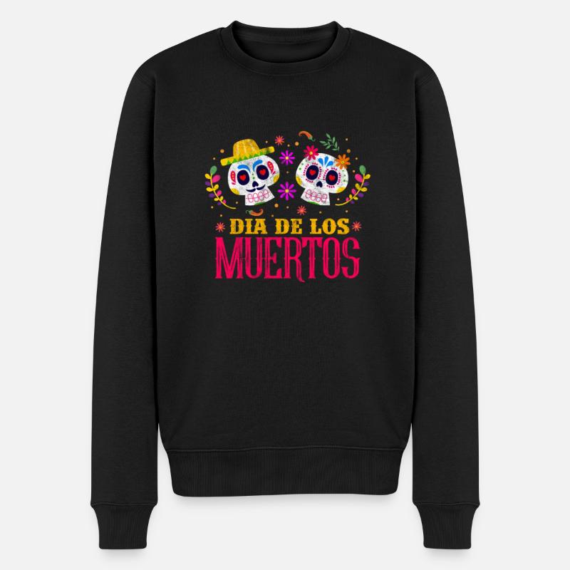 Dia De Los Muertos - Pull Premium bio Homme - noir