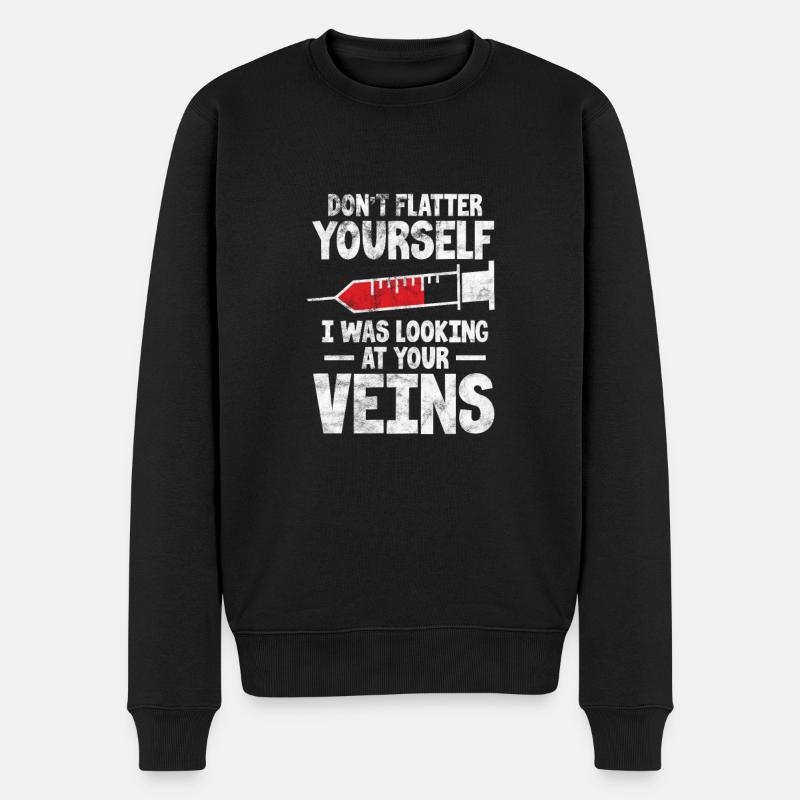 Anästhesie Anästhesist Arzt Medizin Geschenk - Männer Premium Bio Pullover - Schwarz