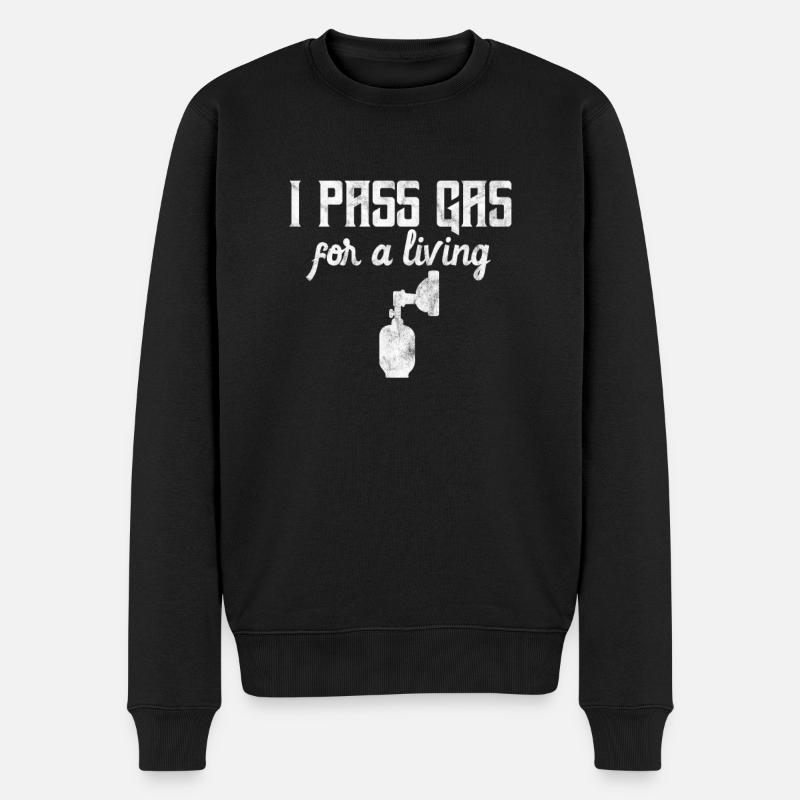 Anästhesie Anästhesist Arzt Medizin Geschenk - Männer Premium Bio Pullover - Schwarz