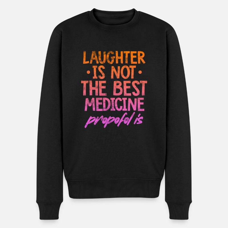 Anesthésie anesthésie médecin médecin cadeau - Pull Premium bio Homme - noir