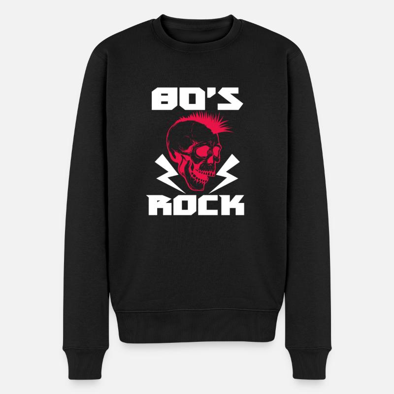 Années 80 Rock - Pull Premium bio Homme - noir