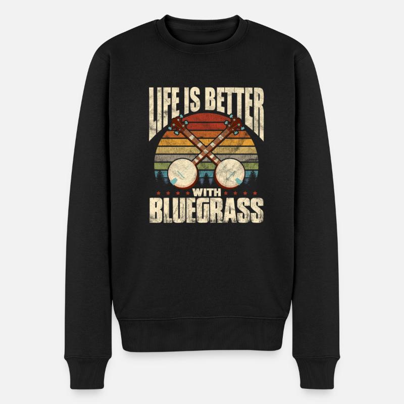 Bluegrass - Pull Premium bio Homme - noir