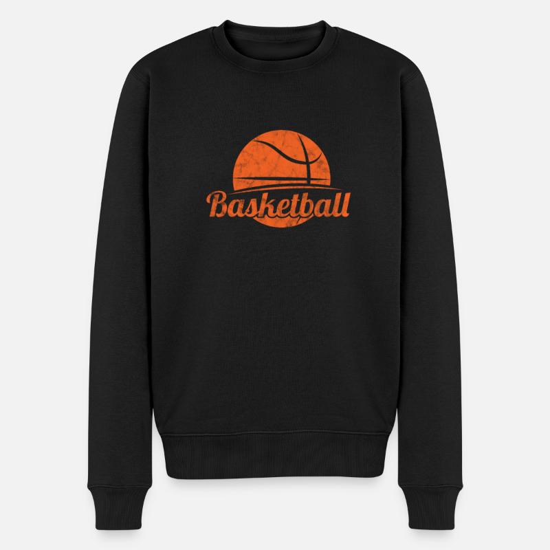 Basket-ball - Pull Premium bio Homme - noir