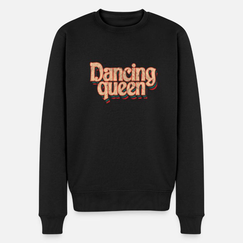 Disco - Männer Premium Bio Pullover - Schwarz