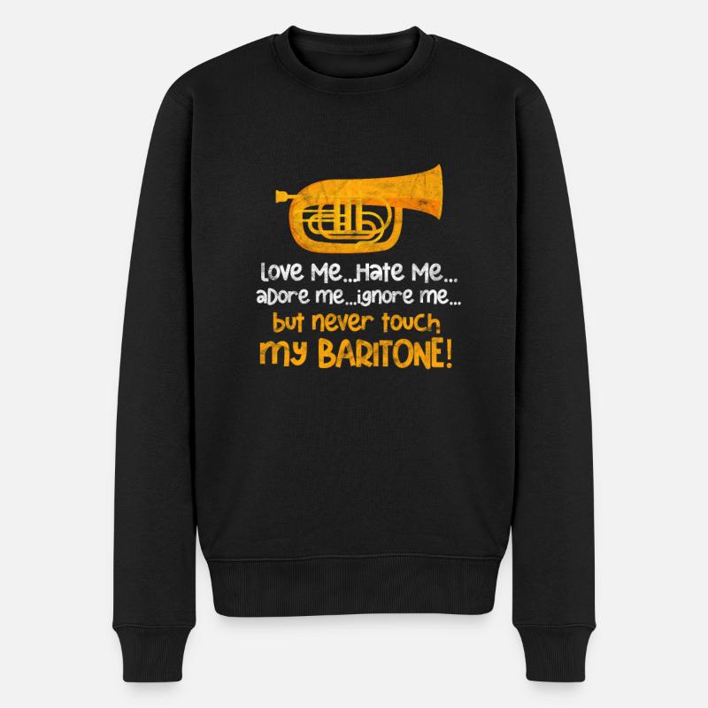 Bariton - Männer Premium Bio Pullover - Schwarz