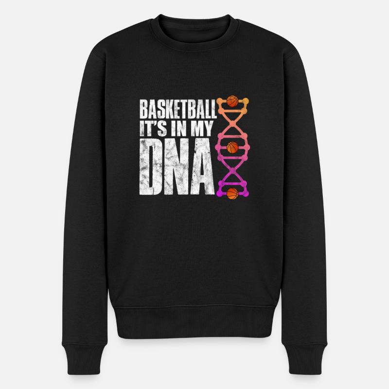 L’ADN de basket - Pull Premium bio Homme - noir