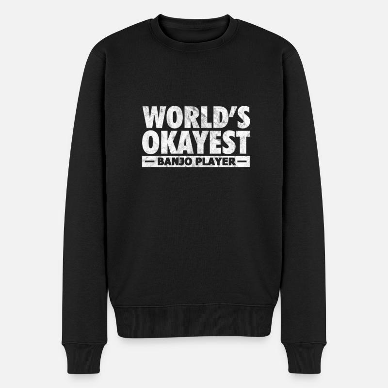 Banjo - Männer Premium Bio Pullover - Schwarz