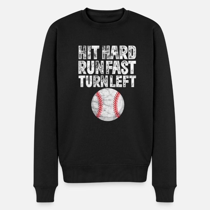 Base-ball - Pull Premium bio Homme - noir