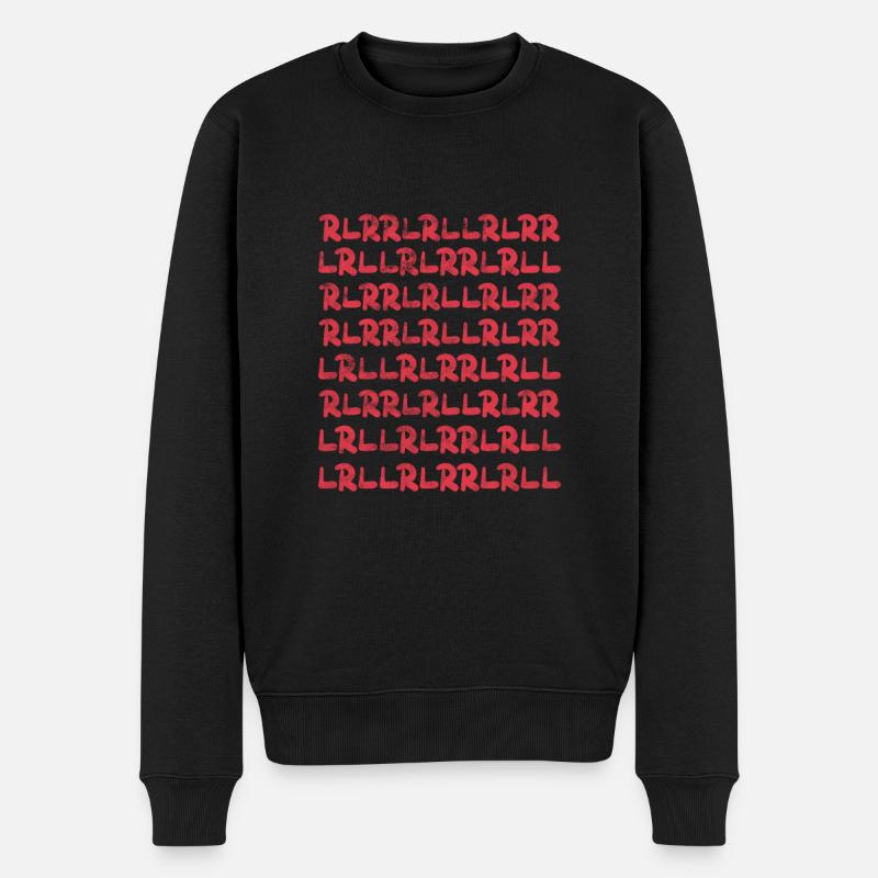Schlagzeug - Männer Premium Bio Pullover - Schwarz