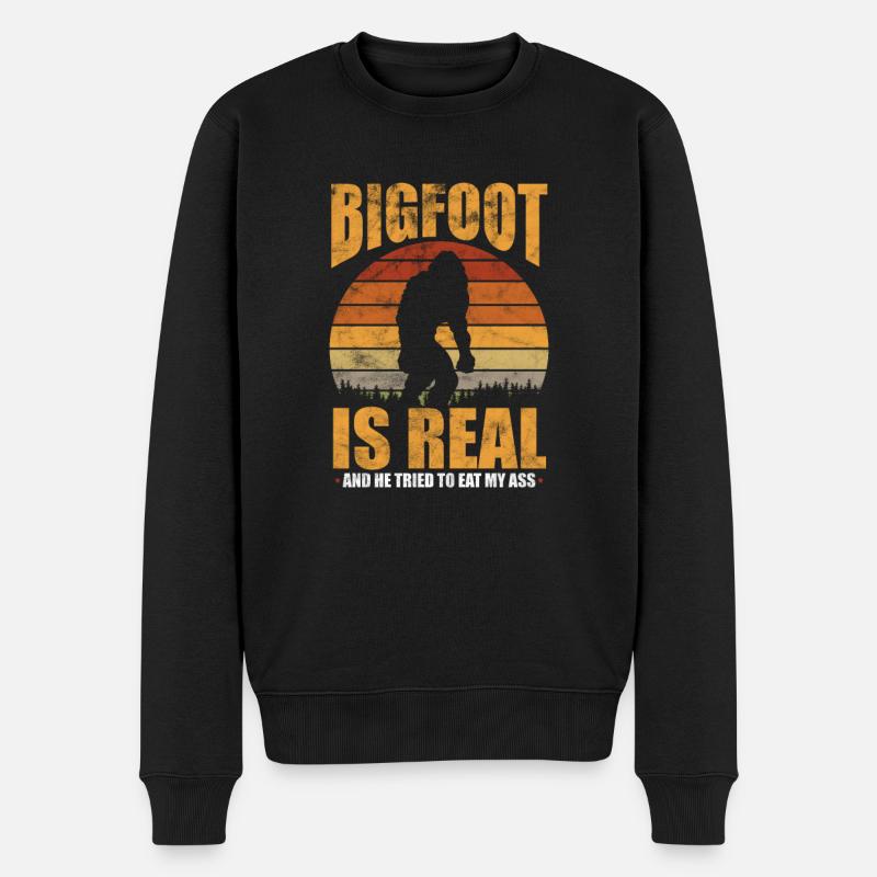 Bigfoot - Männer Premium Bio Pullover - Schwarz