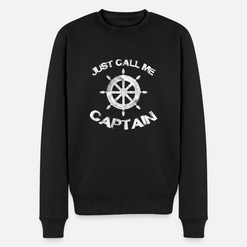 Capitaine - Pull Premium bio Homme - noir